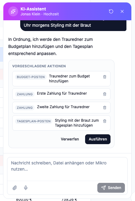 Screenshot: KI-Assistent